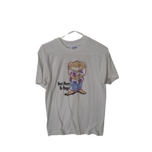 Dont worry be happy vintage hanes t shirt single stitch size M